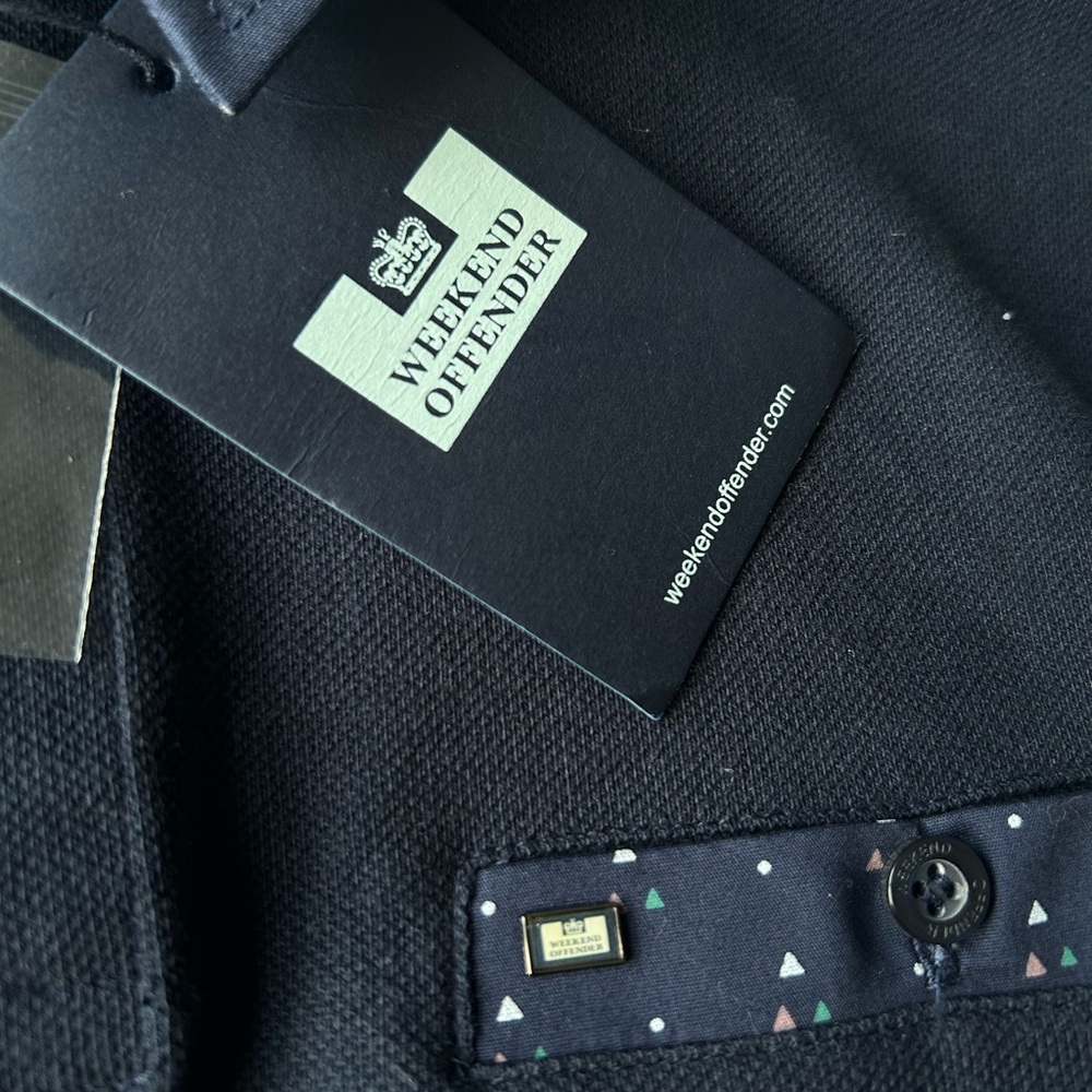 Weekend Offender Men's Navy Blue Polo Brand New size Large